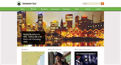 Desktop Screenshot of centennialcoal.com.au